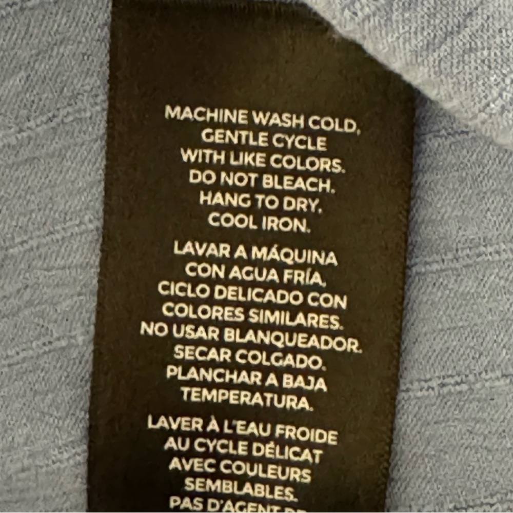 Well Worn V-Neck Blouse Blue Medium - Picture 5 of 5